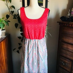 Lily Rose Women's Floral Maxi Dress Size L